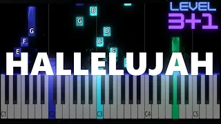 Hallelujah - Leonard Cohen - INTERMEDIATE/EASY Piano Duet