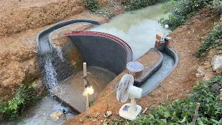 Construction of large capacity mini hydroelectric power plants