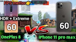 OnePlus 8 vs iphone 11 pro max pubg test || OnePlus 8 Pubg test 2023 after android 13 #oneplus8