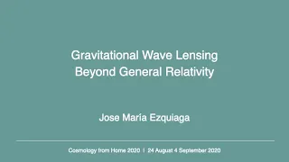 Jose M. Ezquiaga | Gravitational Wave Lensing Beyond General Relativity