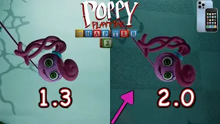 DIFFERENCES AND COMPARISONS FOR MOBILES | POPPY PLAYTIME CHAPTER 2 (UPDATE 2.0)