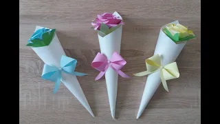 Kağıttan Gül Yapımı | How to Make Paper Rose | Sevgililer Günü İçin Hediye Fikirleri