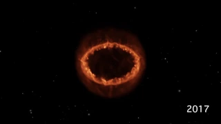 Blast Wave from a Stellar Explosion: Simulation of Supernova 1987A