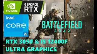 BATTLEFIELD 2042 ULTRA SETTINGS RTX 3050 + INTEL CORE I5 12400F