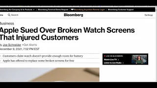 Apple sued over watches that injured customers