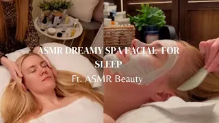 ASMR Soft Spoken Sleepy Bedtime facial with  @asmr_beauty | Neck & Shoulder Massage & Jade Comb (AD)