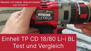 Einhell TP CD 18/80 Li i BL cordless screwdriver test and comparison