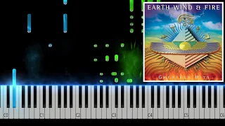 Earth, Wind & Fire - After The Love Has Gone Piano Tutorial