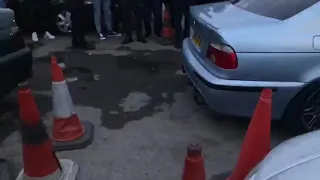 Bmw M5 E39 full straight pipe, flame and pure v8 sound