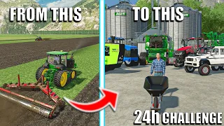 I spent 24h CREATING FIELDS on Flat Map... Let's see what will happen | Farming Simulator 22