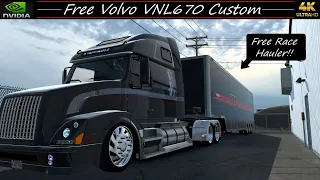 *Free Volvo VNL670* Race Car Haul Van Horn to El Paso JBX2/PNG Combo ATS 4K 1.48