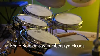 Remo Rototoms with Fiberskyn drumheads? Let's try it.