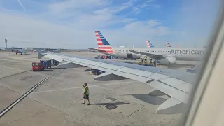 American Airlines A320 departure from Charlotte  (CLT-SYR)