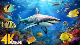 Ocean 4K - Sea Animals for Relaxation, Beautiful Coral Reef Fish in Aquarium, 4K Video Ultra HD #153