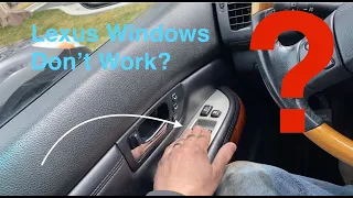 Windows Won’t Work After Changing Battery Lexus Toyota FIX!