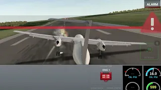 engine blast ! DHC - 8 (Airline Commander)