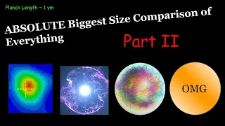 ABSOLUTE Biggest Size Comparison of Everything (PART 2) [Planck Length ~ 1 ym]