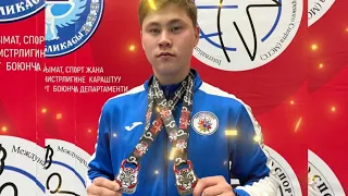 Галимов Данияр - серебряный призёр Чемпионата Азии в рывке гири 16 кг