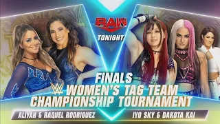 Aliyah & Raquel Rodríguez Vs Iyo Sky & Dakota Kai Campeonatos en Parejas -WWE Raw 29/08/2022 Español
