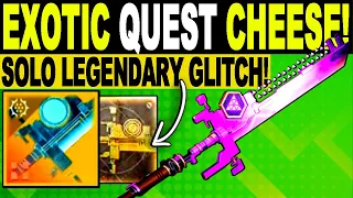 SOLO 1830 Glitch! New EXOTIC Quest NODE.OVRD.AVALON, Vexcalibur Catalyst Cheese! Destiny 2 Lightfall