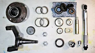 LADA front wheel bearing replace