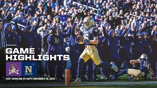 Game Highlights: Navy 10 East Carolina 0 Football (November 18, 2023)