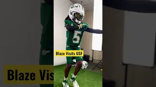 Watch What Happens When Blaze Comes to USF Campus! 🔥 #footballfever #collegefootball