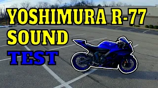 Yamaha R7 with a Yoshimura R-77 Exhaust Sound Test | Motovlog