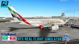 RFS - Real Flight Simulator- Manchester to Dubai||Full Flight||A380||Emirates|FullHD|RealRoute
