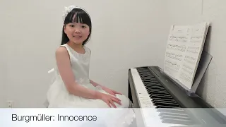 Burgmüller:  Innocence, Op. 100 No. 5 (8 Years Old)