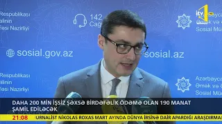 Daha 200 min işsiz şəxsə birdəfəlik ödəmə olan 190 manat şamil ediləcək