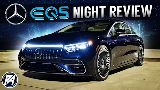 Space Ship! | Mercedes-AMG EQS Night Drive and Review (Insane Lights)