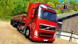 VOLVO FH 540 NO BITREM 9 EIXOS CARREGADO COM CIMENTO PARA CONSTRUÇÃO | Euro Truck Simulator 2