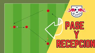 EJERCICIO DE PASE Y RECEPCION EN FUTBOL // EJERCICIOS PARA PASES