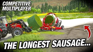 MAKING THE LONGEST SAUSAGE - Rennebu Farming Simulator 22 | Episode 8