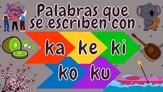 PALABRAS QUE SE ESCRIBEN CON KA KE KI KO KU - KA KE KI KO KU