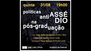 POLÍTIVAS ANTI-ASSÉDIO NA PÓS-GRADUAÇÃO