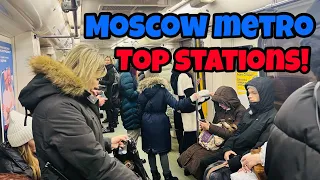 Walk Inside Moscow's Station ( Top Moscow Metro Station ), Stroll in 4K