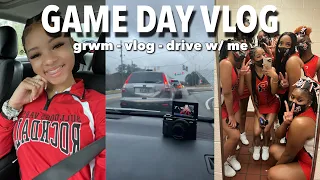 Game Day Vlog:  grwm, school, game day, drive with me ✩ ||  AYEitsMaya