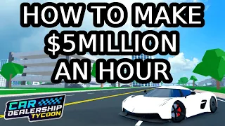 How To Make $5M An Hour In Car Dealership Tycoon