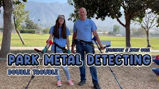 Park Metal Detecting | Two Minelab Equinox 800 with 6 Inch Coils | Double the Trouble