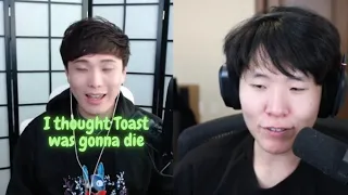 Sykkuno on saving Toast's life when he lived at the old OTV house.