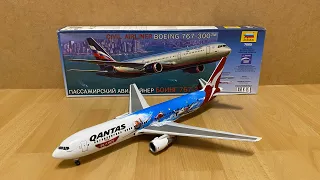 Assembly / Zvezda 1/144 scale Boeing 767-300ER Qantas (Planes livery) / Zocker J