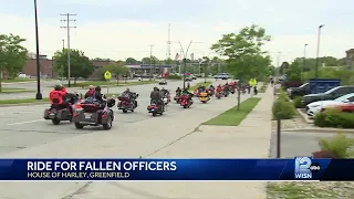 Motorcycle ride raises money, support for families of fallen police officers