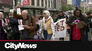 Downtown Eastside residents march to raise awareness of housing crisis