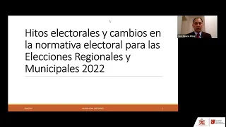 Hitos Electorales, Cambios en la Normativa Electoral en las Elecciones Regionales y Municipales 2022