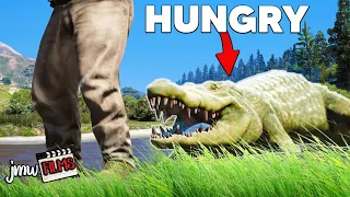 HUGE CROCODILE EATS PLAYERS! | GTA 5 RP