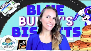 Blue Bunny's Biscuits: Speech Therapy Activity (green screen, screen share, tablet and SMART Boards)