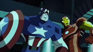 Kang the Conqueror vs. Captain America and Iron Man