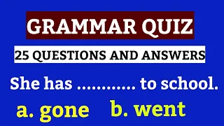 Mixed English Grammar Quiz_Beginner Level